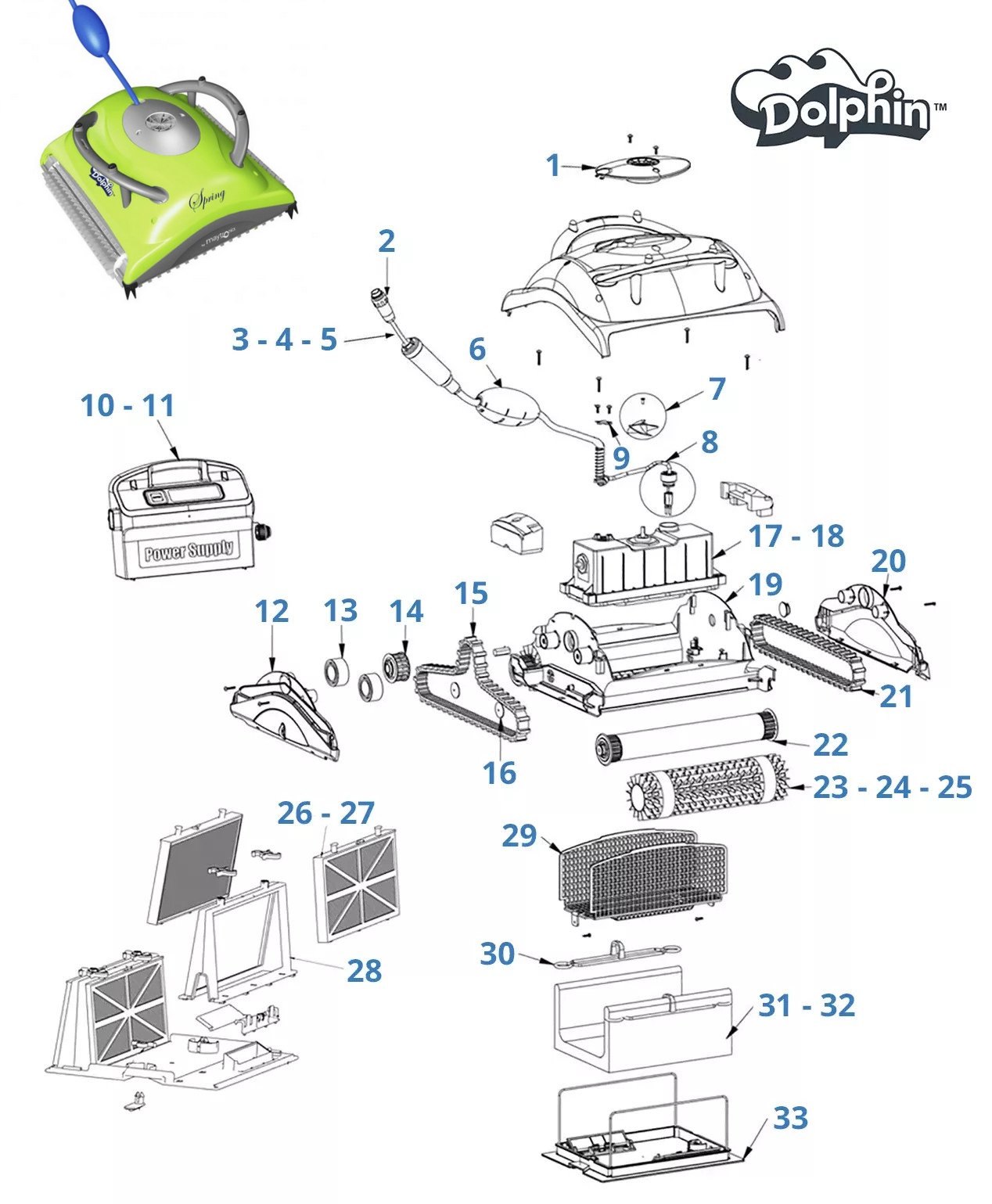 Dolphin Spring Spare Parts